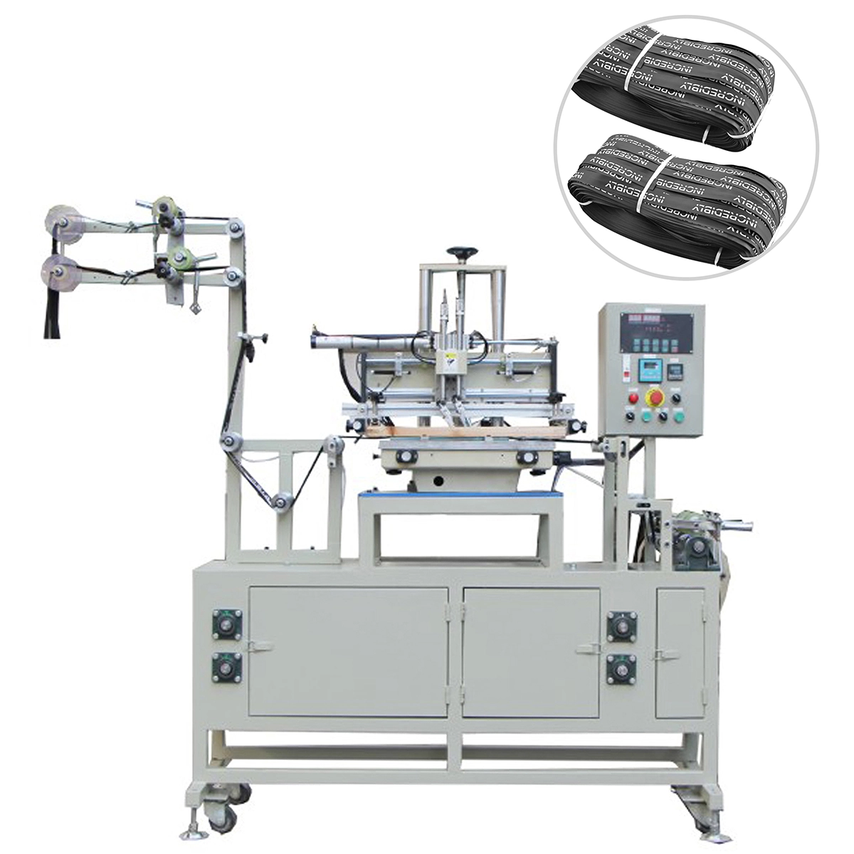 QLQ-WZEM Automatic Waterproof Zipper Embossing Machine (one line & two lines for choosing)